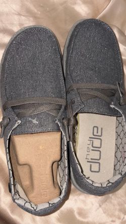 Hey dudes brand new size 9 grey glitter