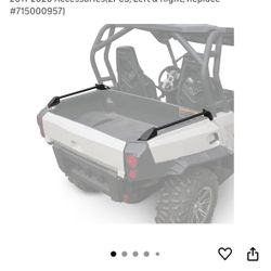 SAUTVS XT Box Rails for Can-Am Commander, Rear Cargo Box Bed Side Rails Kit for Can-Am Commander 1000 -2020 Accessories(2PCS, Left & Right, Re