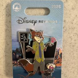 Disney Limited Edition Zootopia Nick Wilde Single Pin 2026