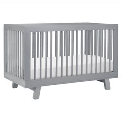 3-1 Convertible Crib With Toddler Bed Conversion Kit (Grey)