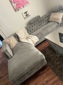 Grey sectional