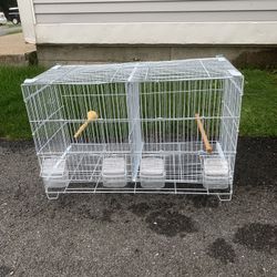 Breeding Birds Cage With Divider 23/15/11 Inches 