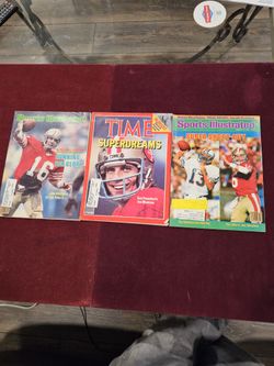 Joe Montana Sports Illustrated And Time Magazine