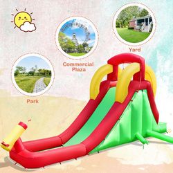 Costway Inflatable Bounce House & Air Blower Pump