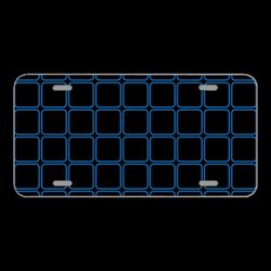 License Plate Novelty Car Front Tile Square Light Background