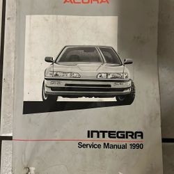 Acura Integra Service Manual 1990 OEM