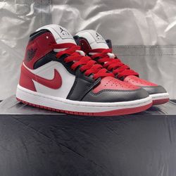 Jordan 1 Mid Alternate Bred Toe