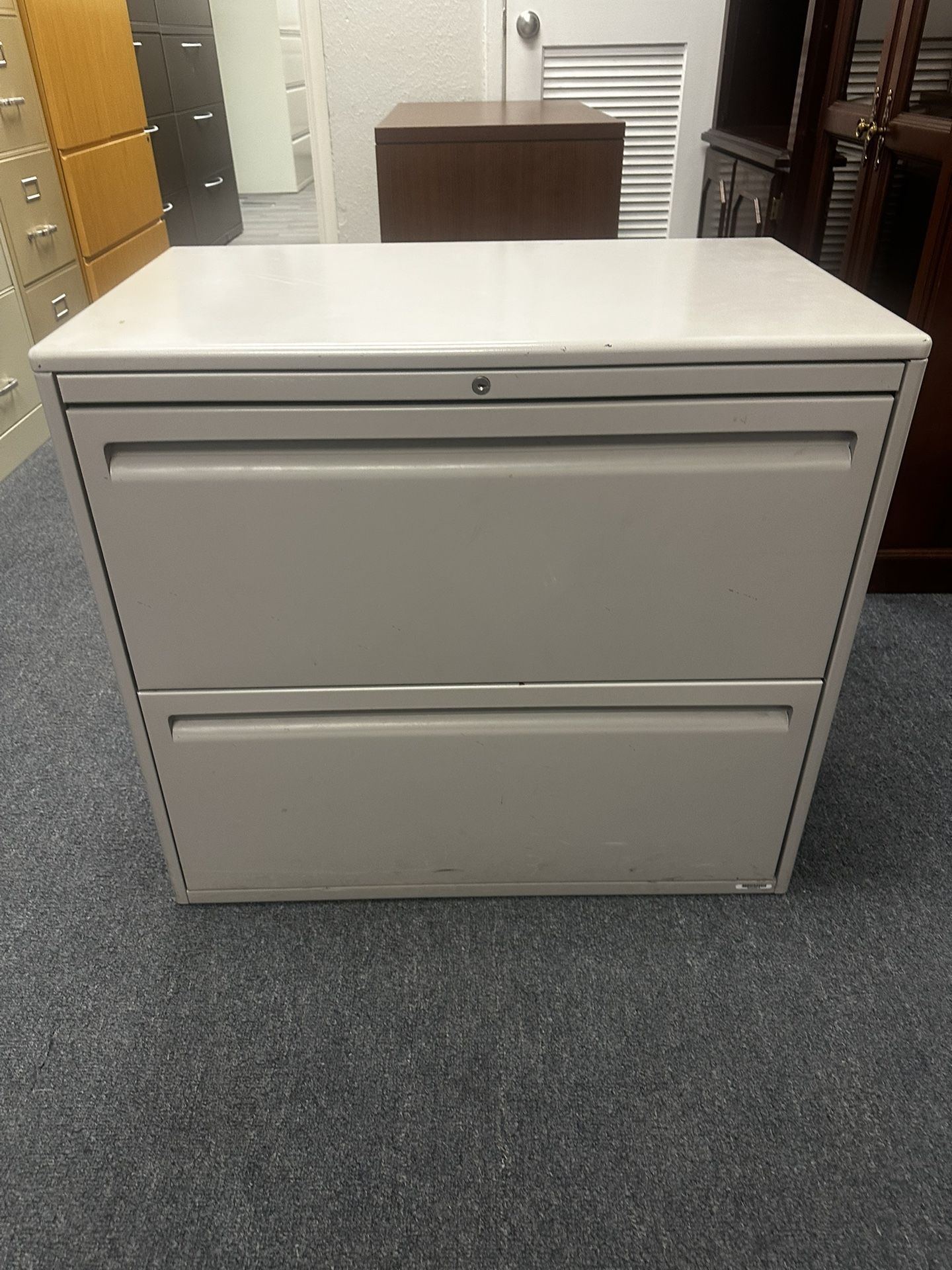 OFFICE/HOME FILE CABINET 2 DRAWERS LATERAL METAL FILE