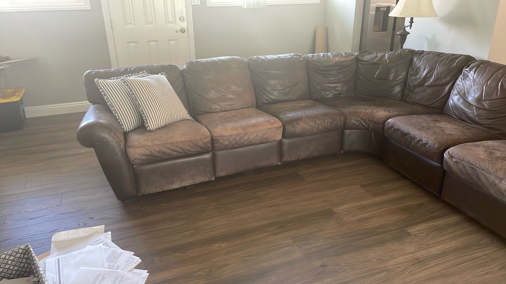 FREE Leather Sectional Couch FREE