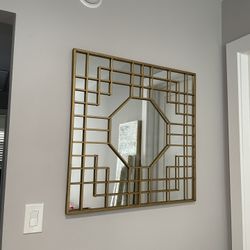 Gold Art Deco Mirror