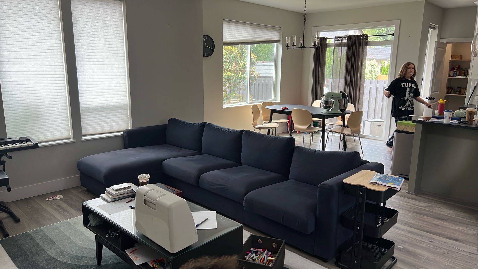 Ikea sofa- large with storage