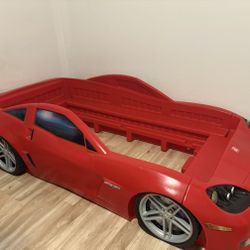 Red Race Car Twin Kids Bed Frame