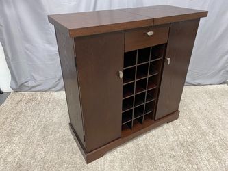 Mahogany Finish Wine Bar
