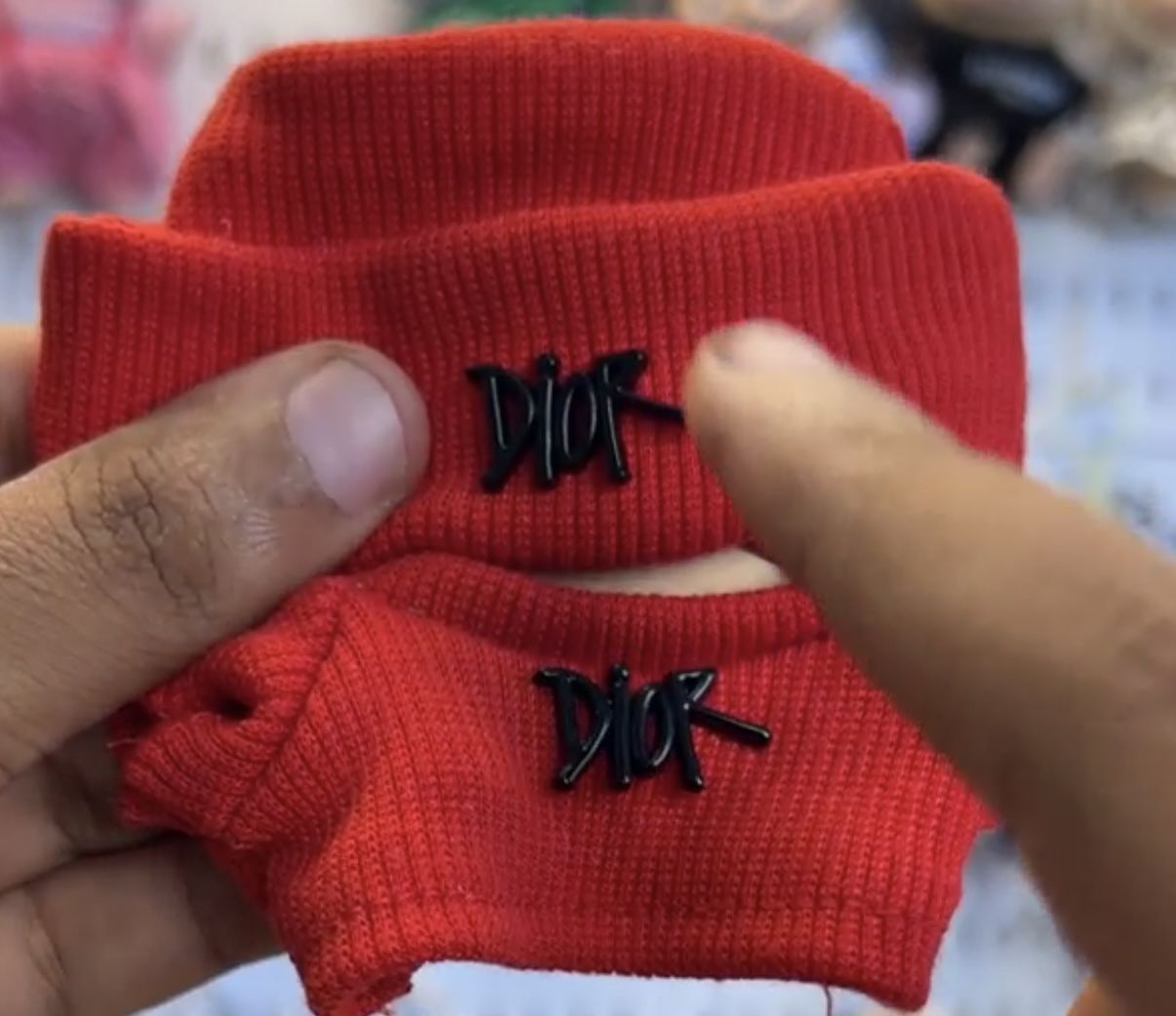 Dior Labubu Beanie And Shirt 