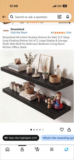 Floating shelves