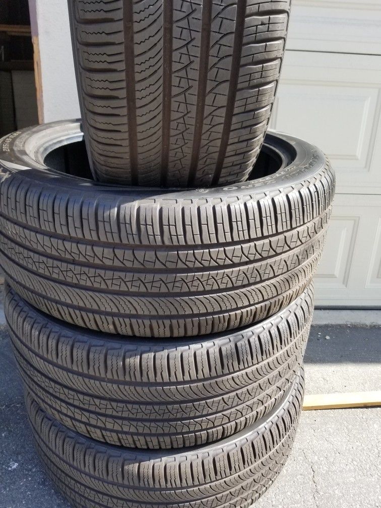 Set of Tires 285-45-22 99-% Tread left Pirelli Escorpion P Zero Zero Anti Noise