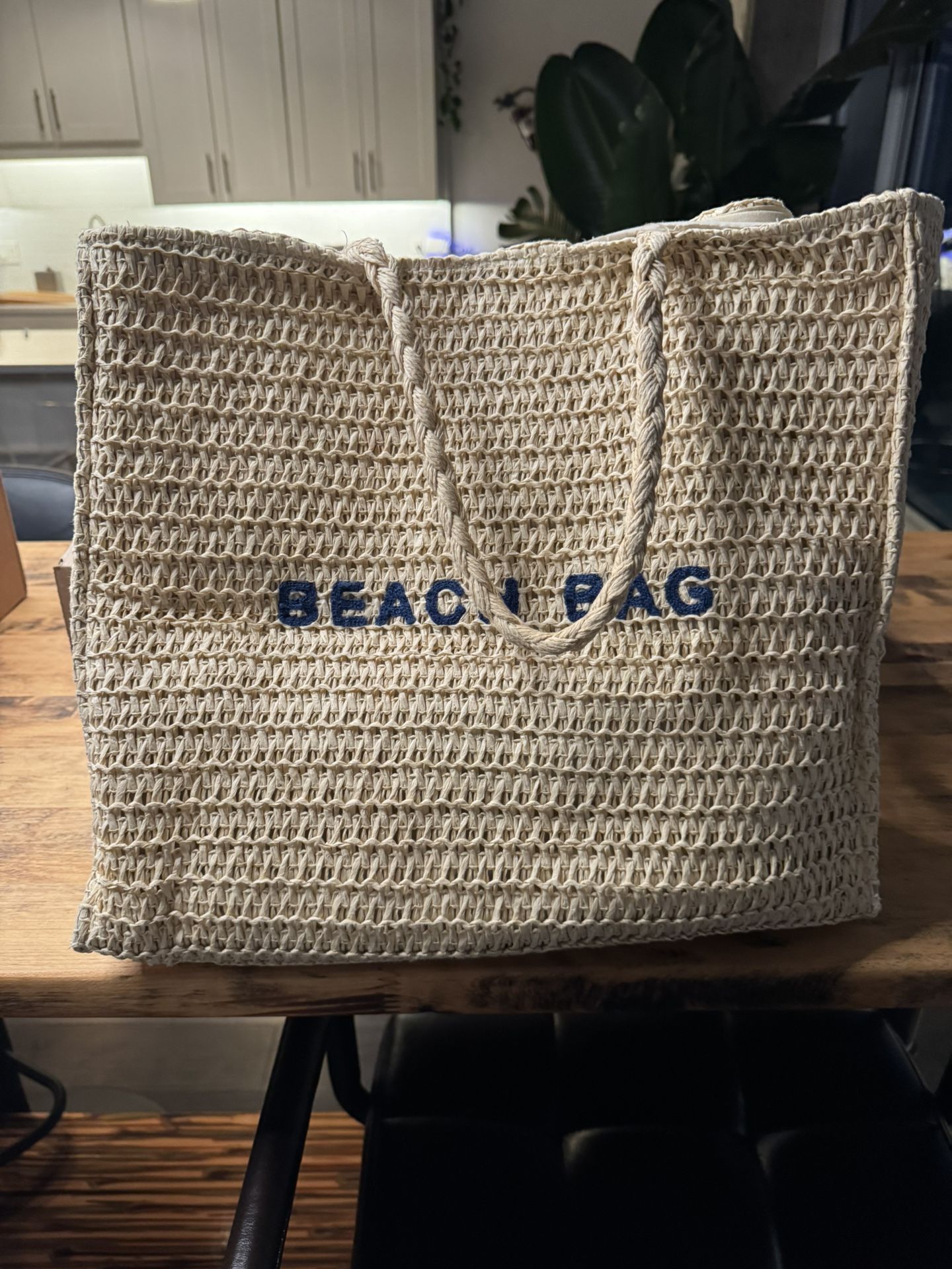 Straw Beach Bag