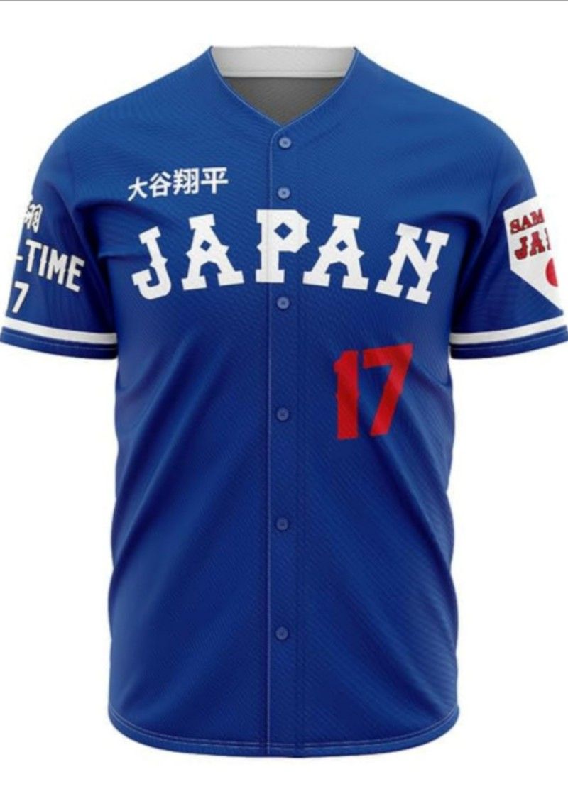 Dodgers Japan Blue Shohei Ohtani Jersey