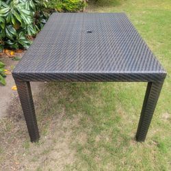 Rattan Wicker Patio Dining Table 