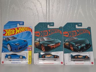 Hotwheels Nissan 180sx, S14 Drift and  Toyota Gr Supra