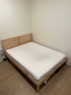 Queen Bed Frame + Mattress (combo deal)