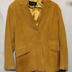 Terry Louis Classic Luxuries 100% Genuine Suede Woman's Jacket Size 1x