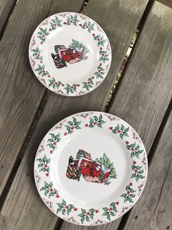 Santa plates