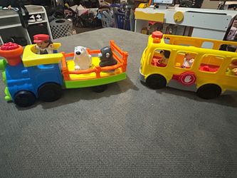 Little people Zoo train and bus