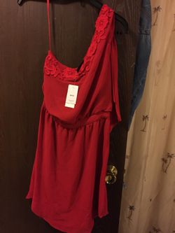 Red Mango One shoulder Dress $30