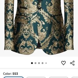 Men Business Banquet Jacquard Suit Slim Fit Jacket Fashion Men's Wedding Prom Party Dress Blazers Coats