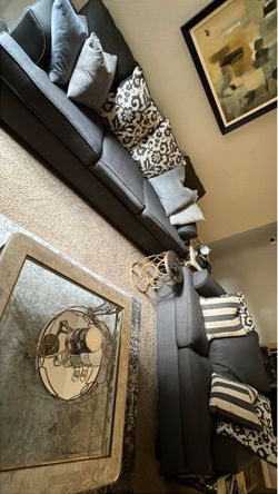 Couch and loveseat.