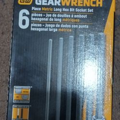Gear Wrench Metric Long Hex Bit Set 