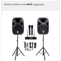 1000W 12’ PRO SPEAKER PAIR USED TWICE 