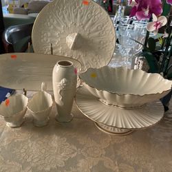 Set Lenox Para Servir Postres 7 Piesas Color Ivory 