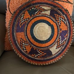 African Hemp/Raffia/Leather, Shoulder Tote