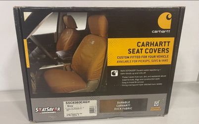 Covercraft Carhartt SeatSaver Rear Seat Cover Grey | Fits 11-16 Ford F-250/F-350