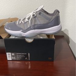 Jordan Retro 11 Low Cool Grey Size 11 New