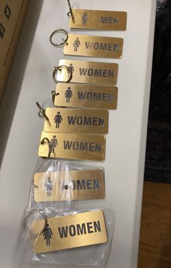 Bathroom Key Tags 