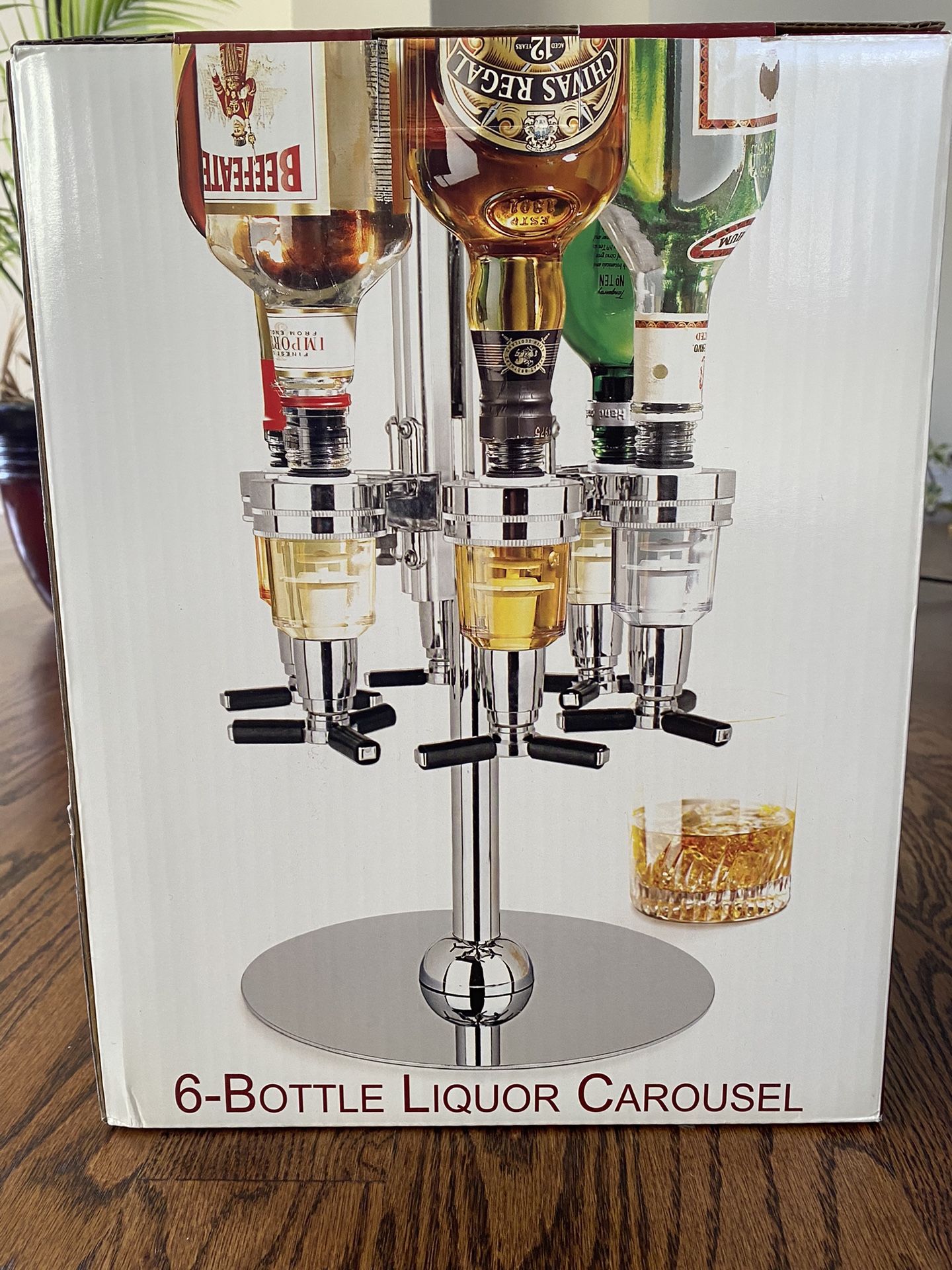 6-Bottle Liquor Carousel 