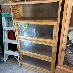 Antique glass cabinet