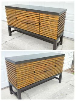 Contemporary Rustic Reclaimed Wood Sideboard Credenza
