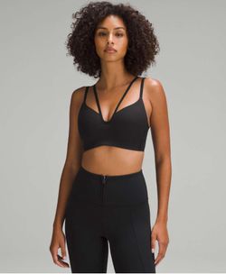 Lululemon Like a Cloud Strappy Longline Ribbed Bra Sz. 2