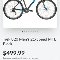 Trek 820 At550 Mountain Bike New 