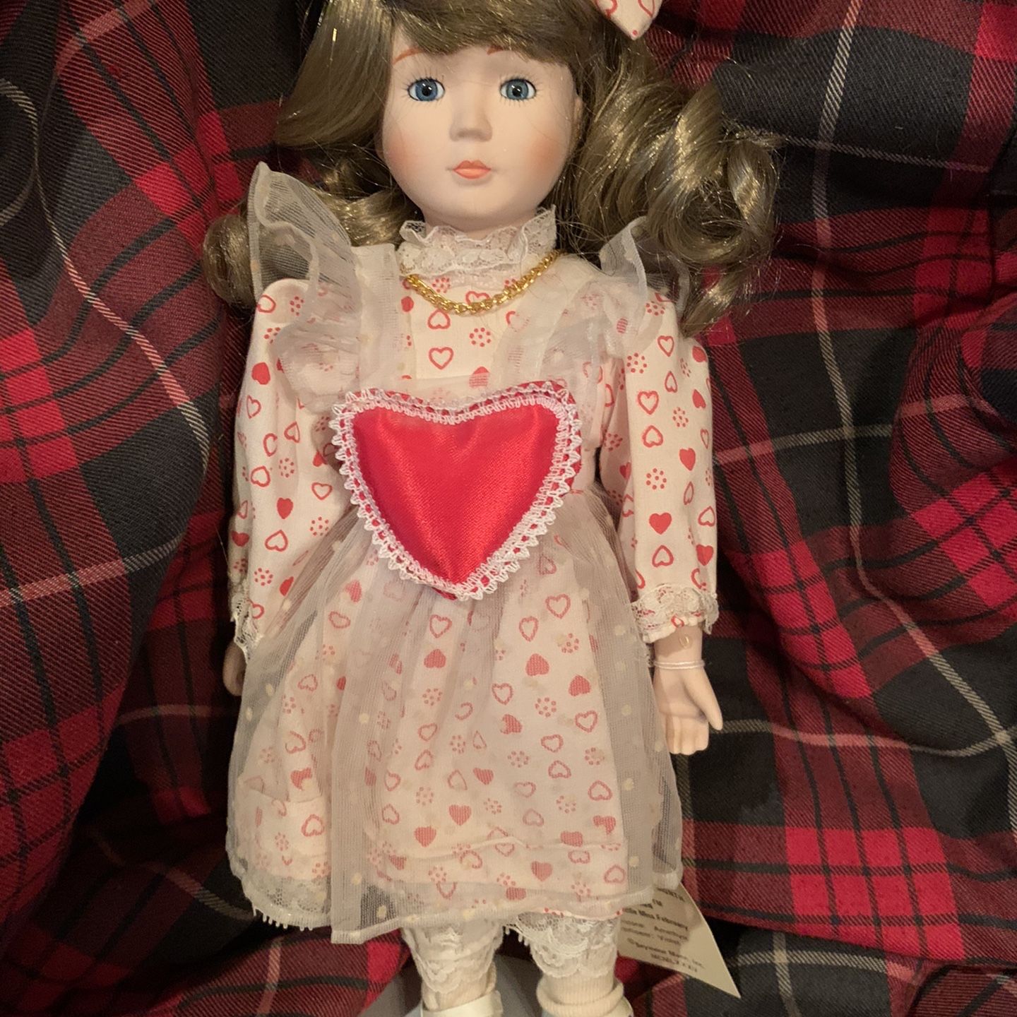 Little Miss February Valentine Doll. Alfred Mann