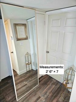 Big Metal frame mirror