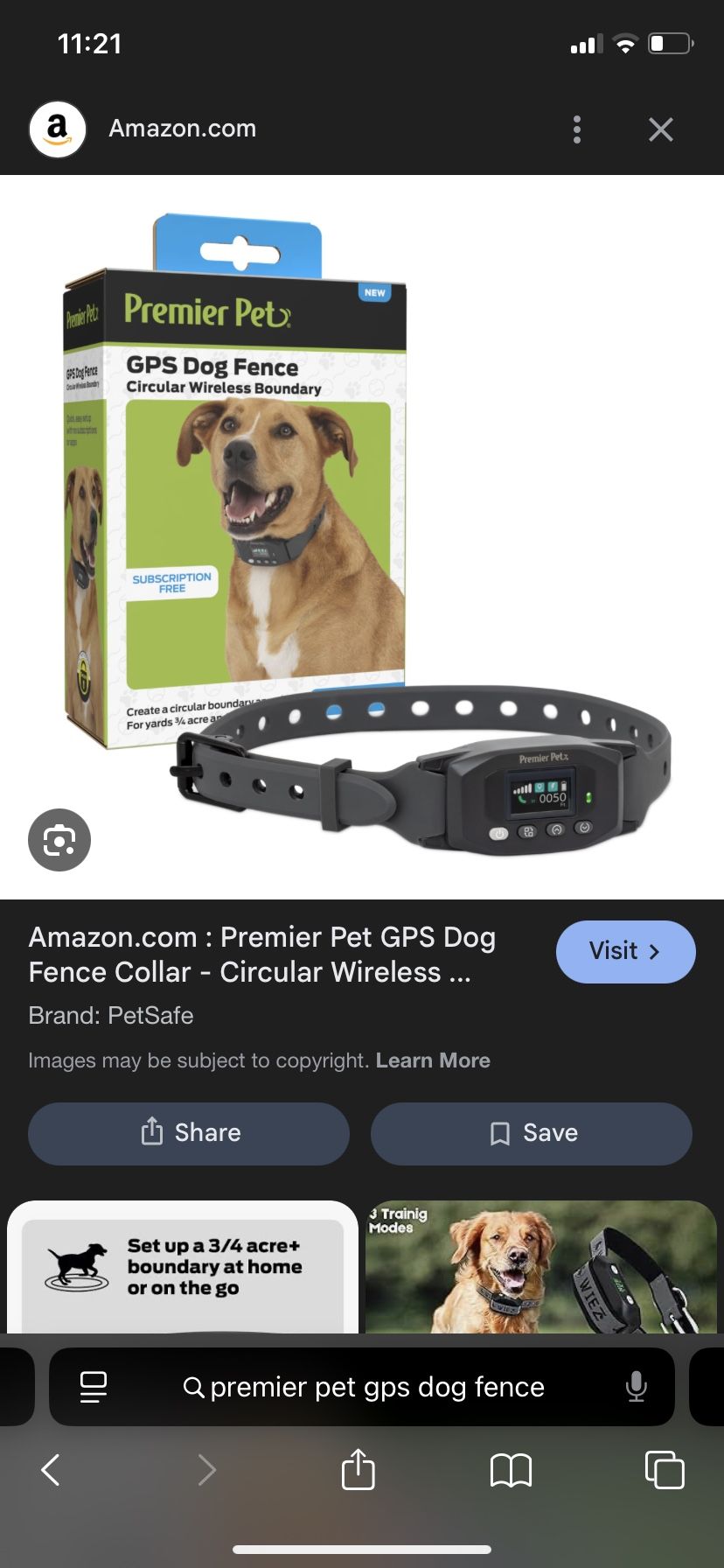 Premier Pet GPS Dog Fence Collar