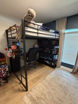 Black Loft Bed- Full Size