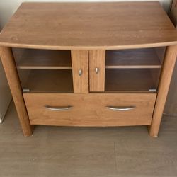 Cajonera de 2 puertas color café claro usada