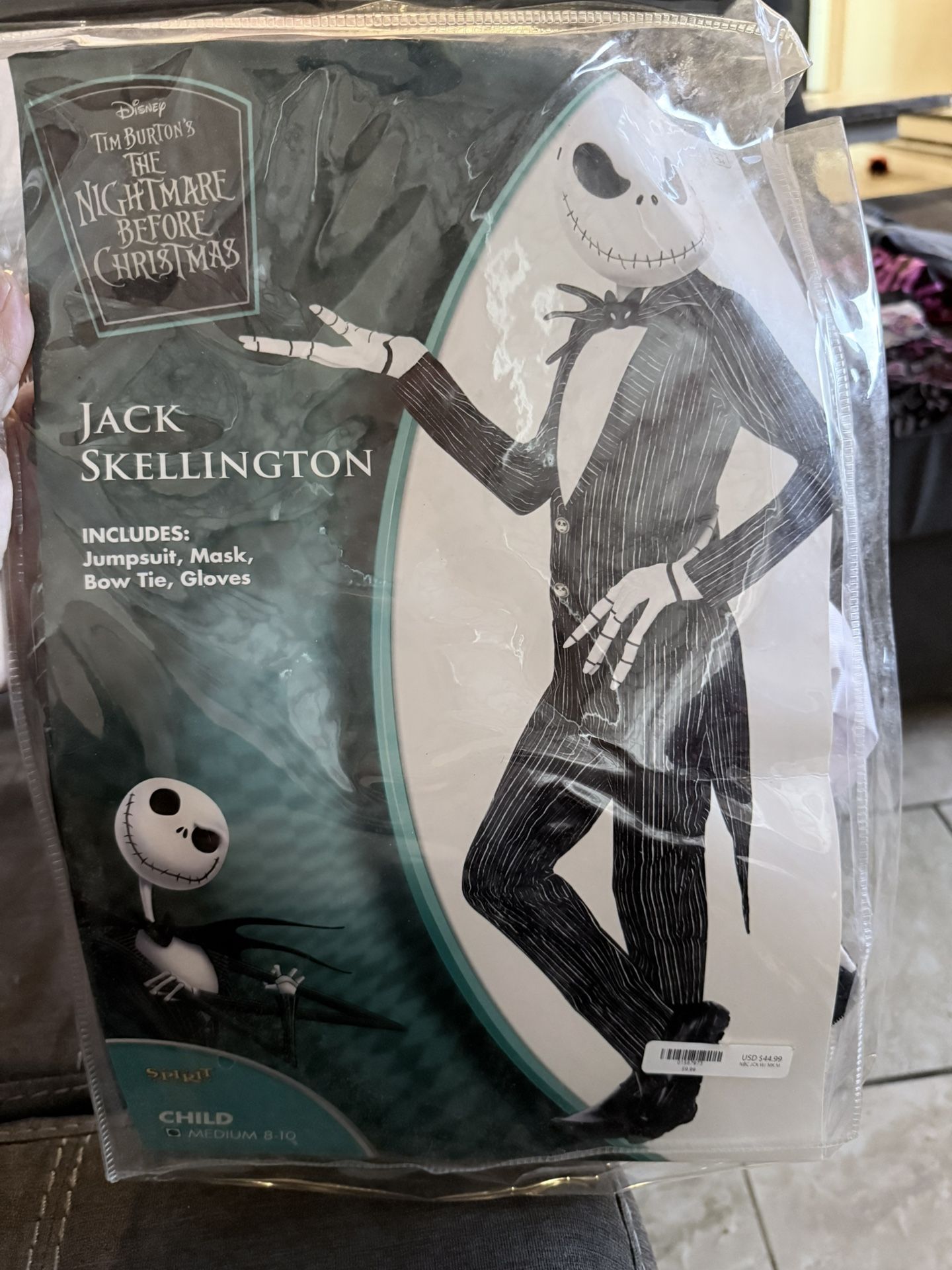 Halloween Costume Jack Skeleton