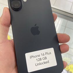 iPhone 16 plus unlocked. Cash or $50 down w approval